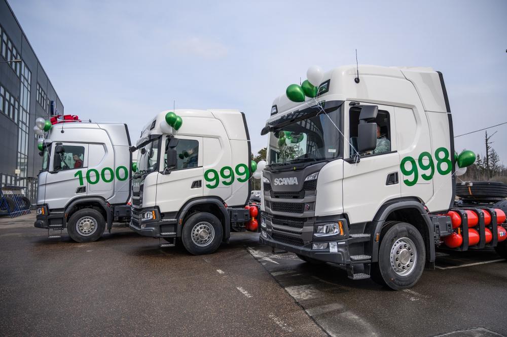 1000-й газовый автомобиль Scania