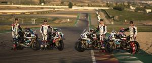 четыре гонщика на BMW M 1000 RR