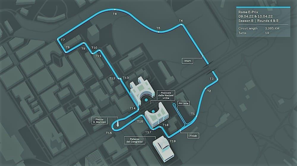 Трасса Formula E в Риме