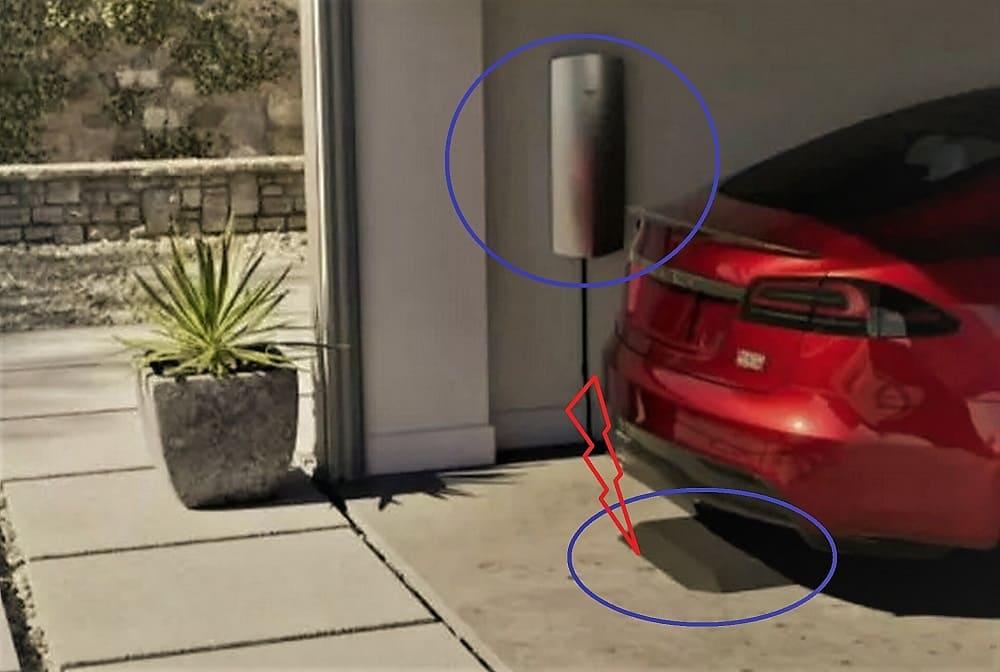 коврик Tesla для беспроводной зарядки электромобилей
