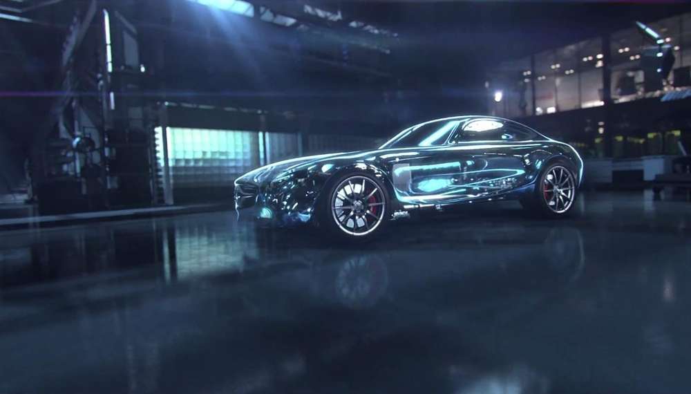 Mercedes-Benz выпустил первый тизер спорткара AMG GT