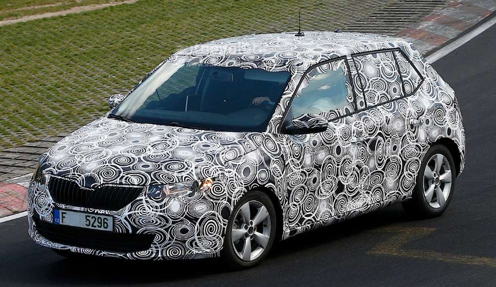 Skoda приступила к тестированию новой Fabia на Нюрбургринге