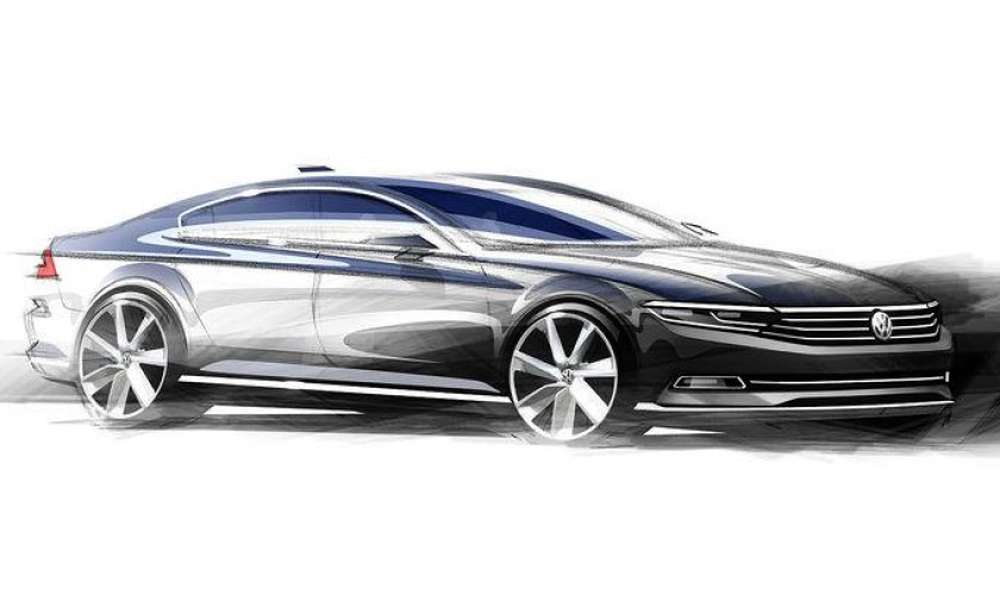 Volkswagen частично рассекретил новый Passat