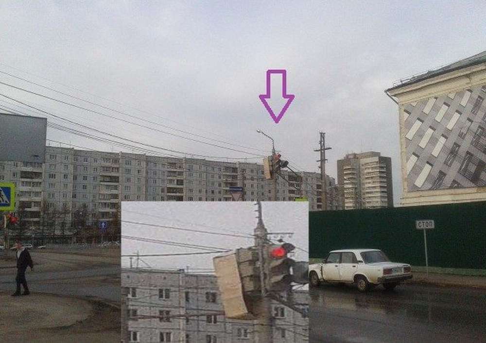 Хитрый водитель против долгого светофора