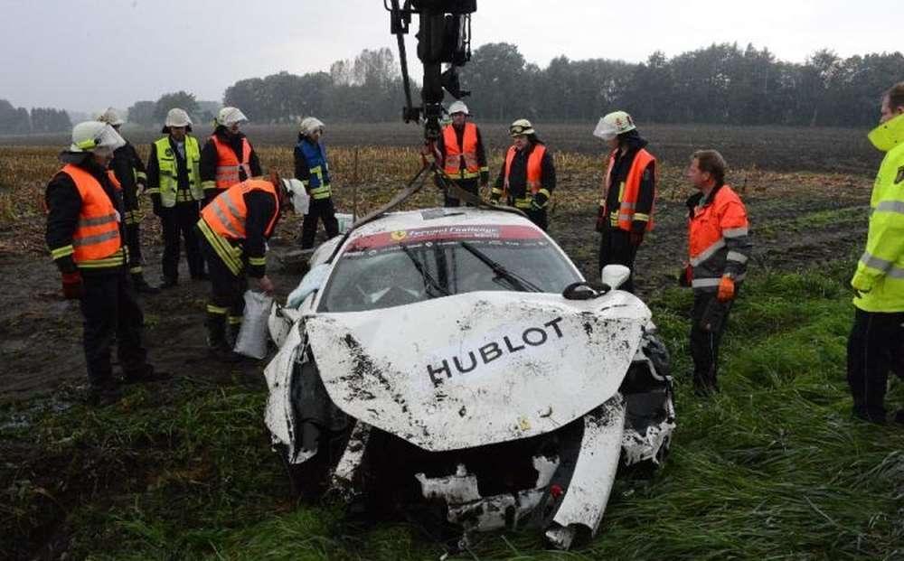 В Германии разбился суперкар Ferrari 458 Italia
