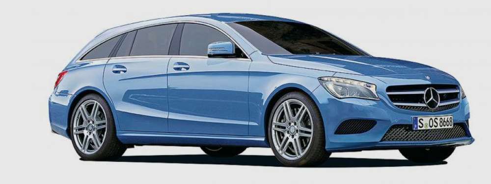 Универсал Mercedes CLA Shooting Brake попался без камуфляжа