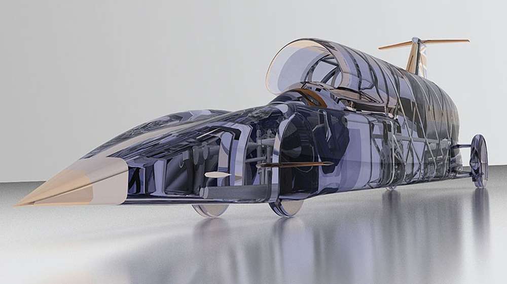 Процесс сборки ракетомобиля Bloodhound SSC