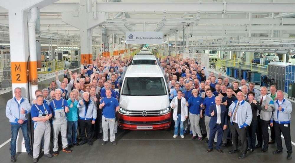 В Ганновере стартовало производство шестого поколения VW T6