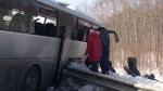 В Карагандинской области произошло ДТП с участием автобуса, перевозившего 58 граждан Таджикистана