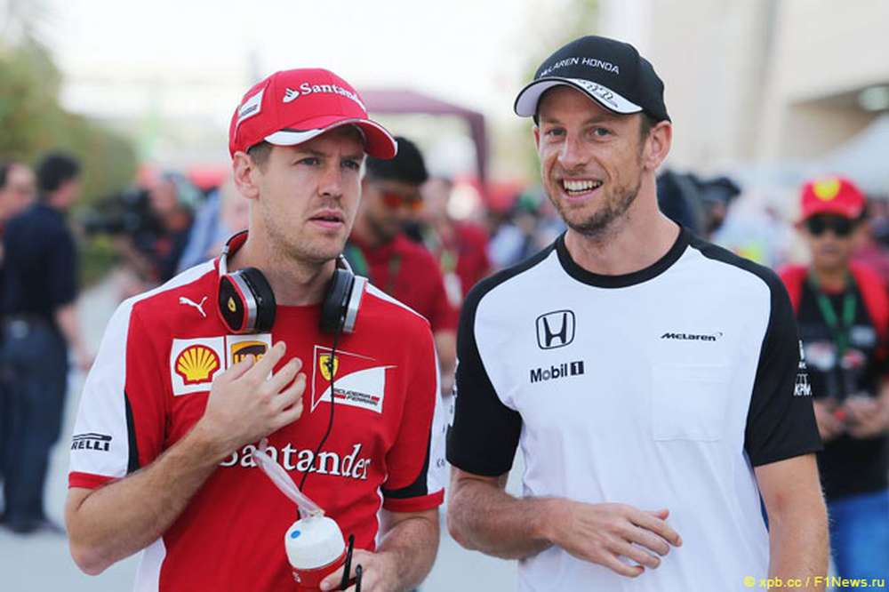 Баттон: Не думал, что Феттель будет так быстр в Ferrari