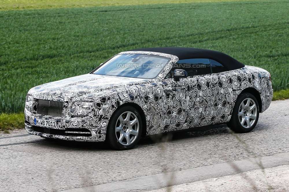 Кабриолет Rolls-Royce Dawn впервые замечен на тестах