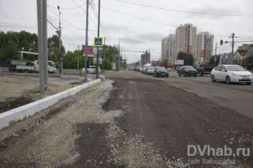 В Хабаровске продолжается реконструкция улицы Пионерской