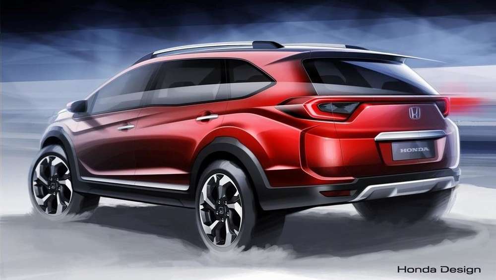 Honda приоткрыла внешность нового семиместного кроссовера