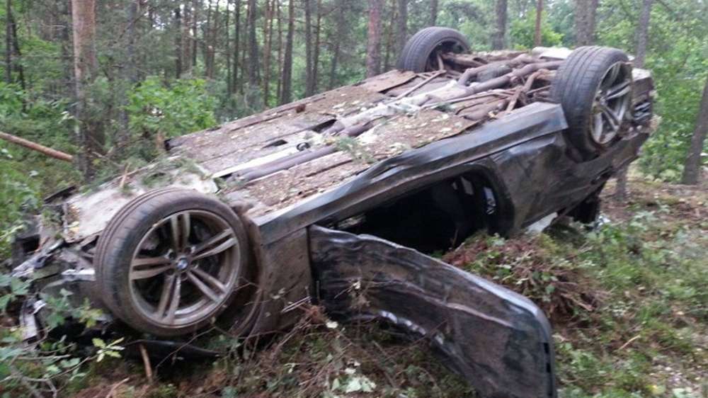 В Германии тест-драйв спорткупе BMW M4 завершился серьёзной аварией