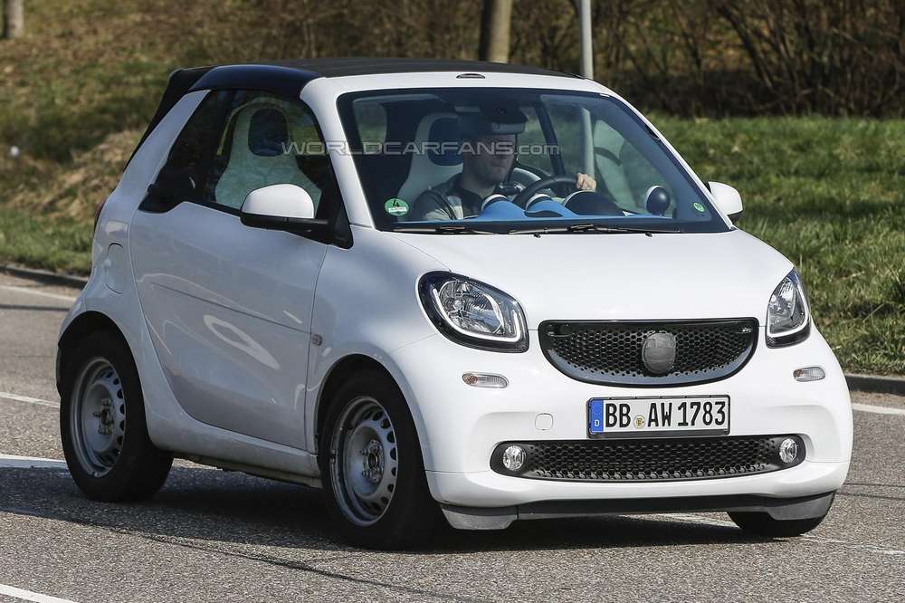 Smart ForTwo Cabrio сфотографирован с близкого расстояния