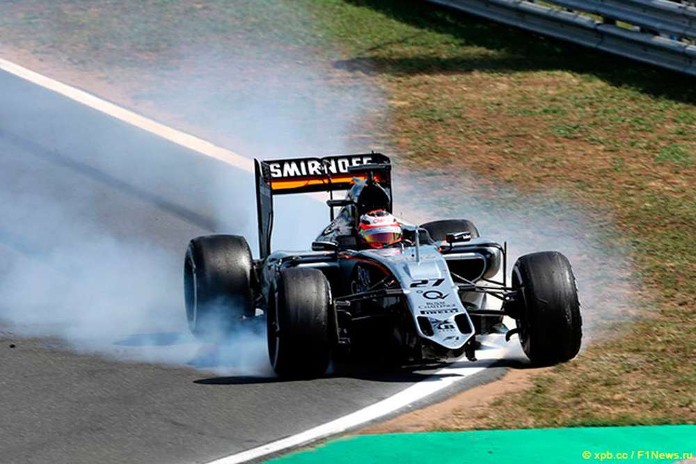 В Force India пока не знают причин поломки антикрыла