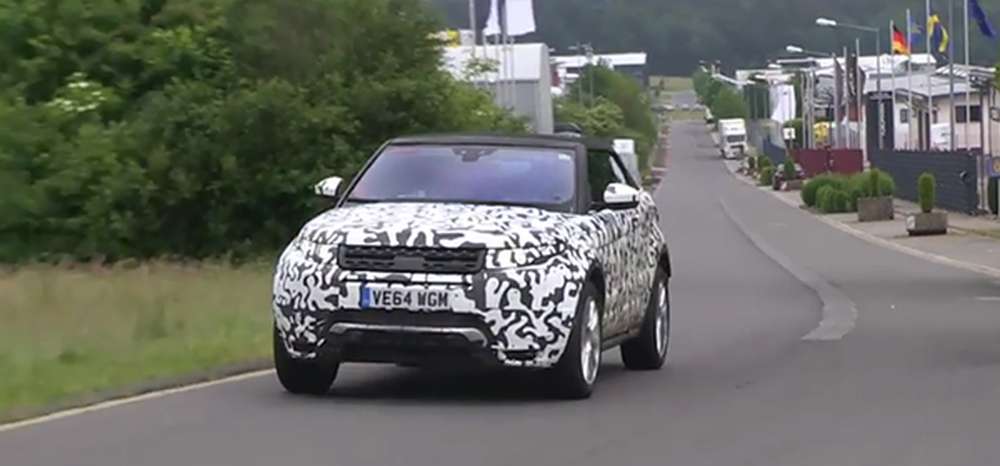 Range Rover привез кабриолет Evoque на Нюрбургринг