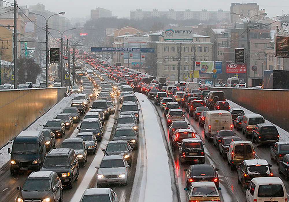 пробки в москве