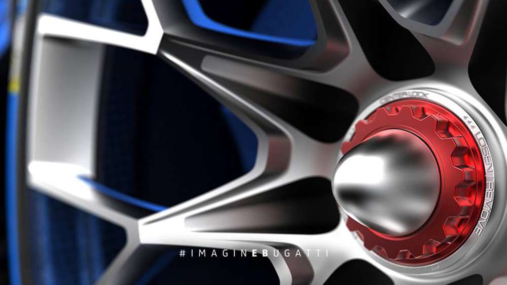 Компания Bugatti продемонстрировала колёсный диск виртуального суперкара