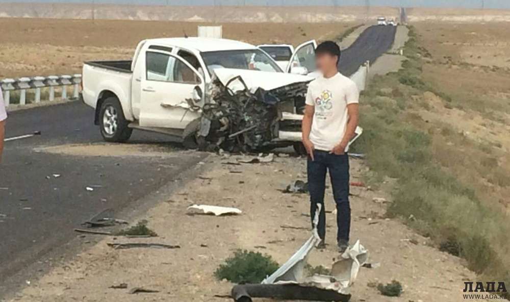 В дорожной аварии на автотрассе в Мангистау погибла женщина