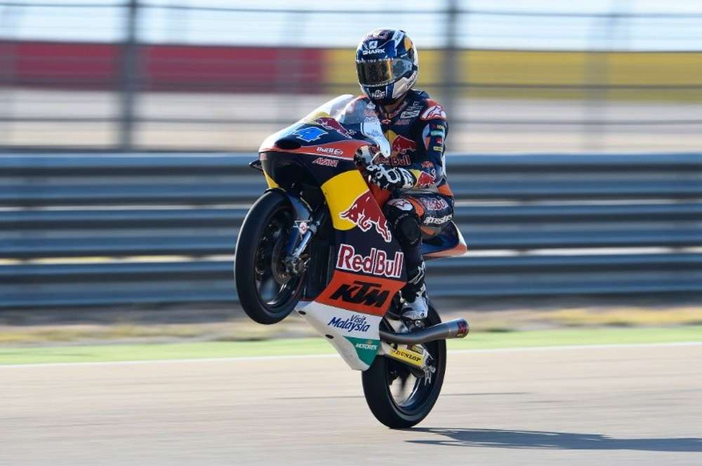 Moto3: Гран При Арагона: Оливейра - Наварро - Фенати