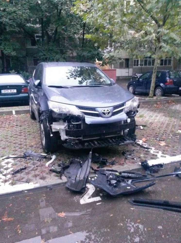 В Румынии голодные бродячие собаки разгрызли Toyota RAV4