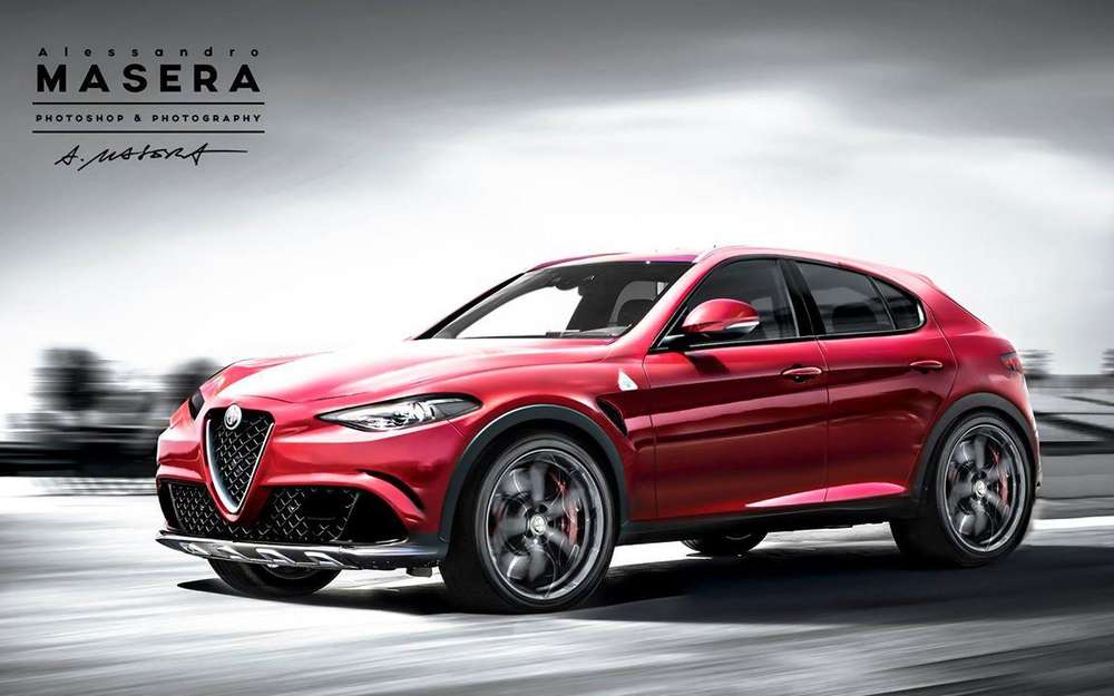 Опубликовано новое рендерное изображение внедорожника Alfa Romeo