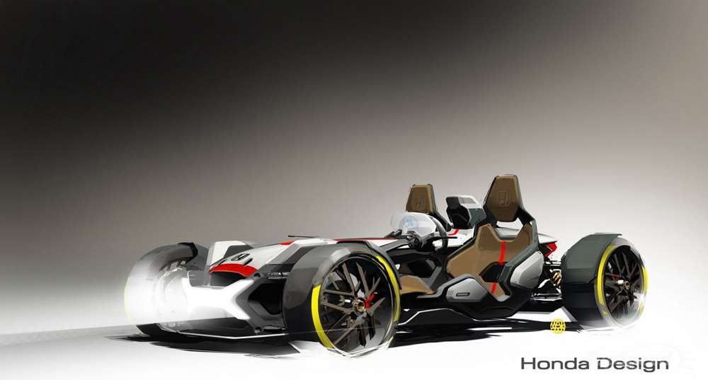 Опубликованы оригинальные скетчи концепта Honda Project 2&4