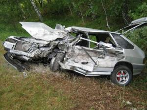 В Гродненской области Alfa Romeo вылетела в кювет