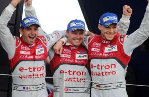 Audi и G-Drive Racing празднуют победу на дебютном этапе сезона WEC в Сильверстоуне