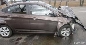 Под Молодечно столкнулись Renault и Hyundai 