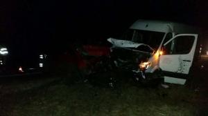 Маршрутка с пассажирами врезалась во встречный Opel Zafira в Барановичском районе 