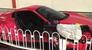В Китае в результате ДТП разбилось Lamborghini и сильно пострадал Ferrari 