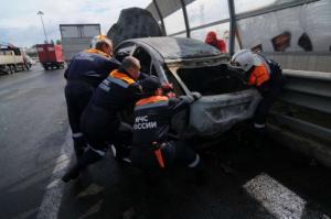 Спасатели приняли участие в ликвидации последствий ДТП в Ханты-Мансийском автономном округе