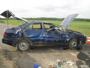 В Речицком районе перевернулся Seat Toledo