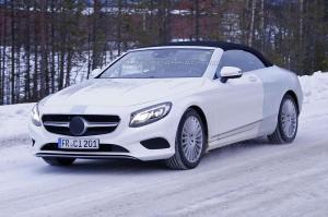Шпионские снимки Mercedes-Benz S-Class Cabriolet 2016 года 