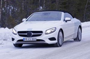 Шпионские снимки Mercedes-Benz S-Class Cabriolet 2016 года 