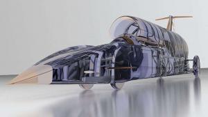 Процесс сборки ракетомобиля Bloodhound SSC