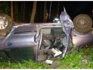 Под Гомелем Renault вылетел в кювет и врезался в дерево: погибли 2 человека