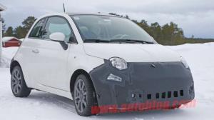 Шпионские снимки Fiat 500 2016 года 