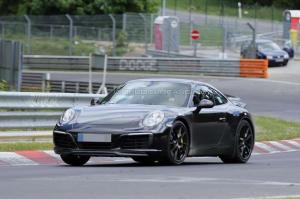 Шпионские снимки Porsche 911 2016 года 