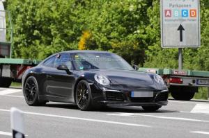Шпионские снимки Porsche 911 2016 года 