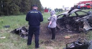 Серьезное ДТП в Витебской области: после лобового столкновения BMW загорелась, 2 человека погибли
