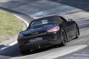 Шпионские снимки Porsche Boxster 2016 года 