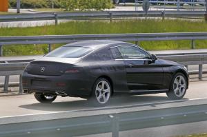 Шпионские снимки Mercedes-Benz C-Class Coupe 2016 года 