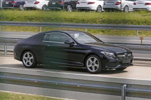 Шпионские снимки Mercedes-Benz C-Class Coupe 2016 года 