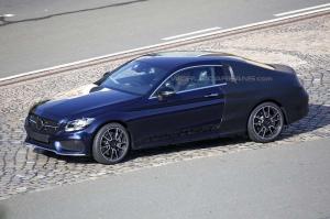 Шпионские снимки Mercedes-Benz C-Class Coupe 2016 года 