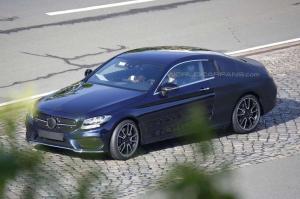 Шпионские снимки Mercedes-Benz C-Class Coupe 2016 года 