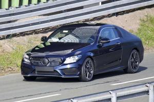Шпионские снимки Mercedes-Benz C-Class Coupe 2016 года 