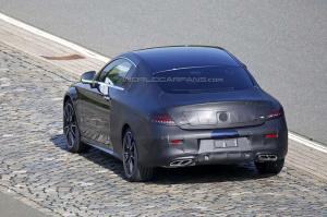 Шпионские снимки Mercedes-Benz C-Class Coupe 2016 года 